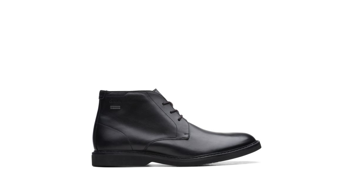 Atticus LT HI GTX Black Leather Clarks® Shoes Official Site Clarks