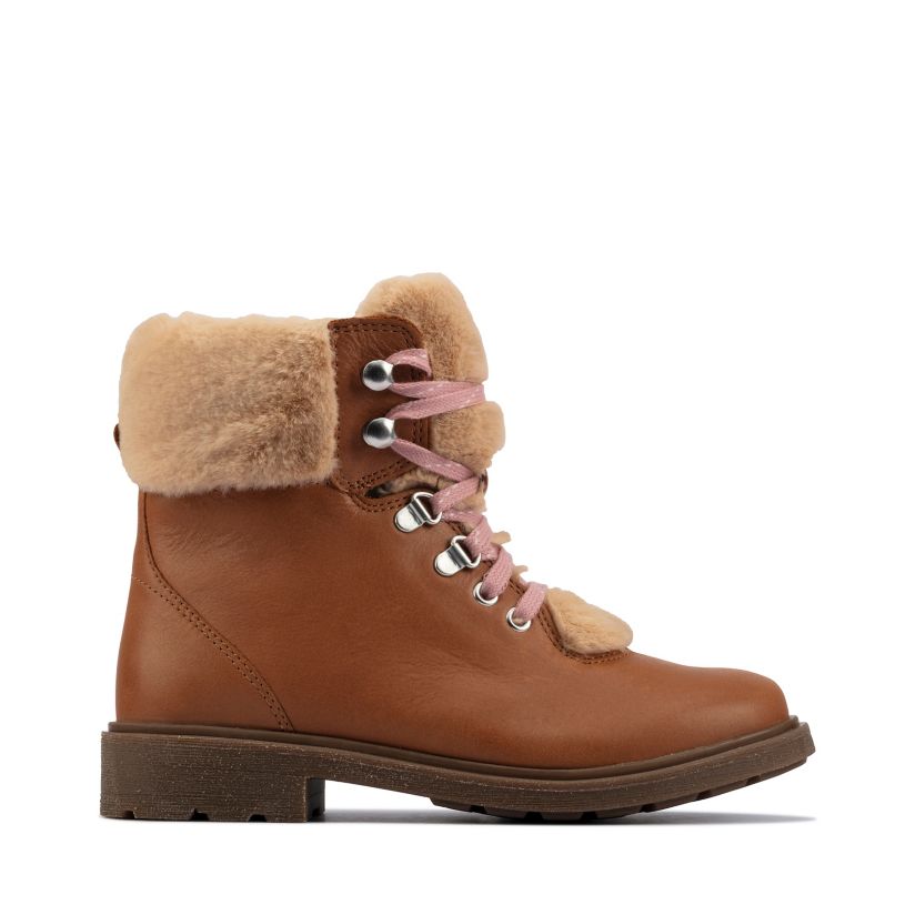 Kids Astrol Tan Leather Boots |