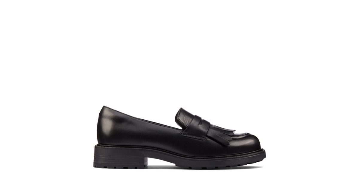Orinoco2 Loafer Blk HiShine Leather- Womens Casual- Clarks® Shoes ...
