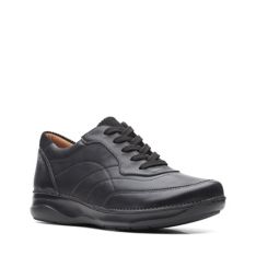 Clarks Lochie Black Leather Adjustable Strap School Shoes E width A1 