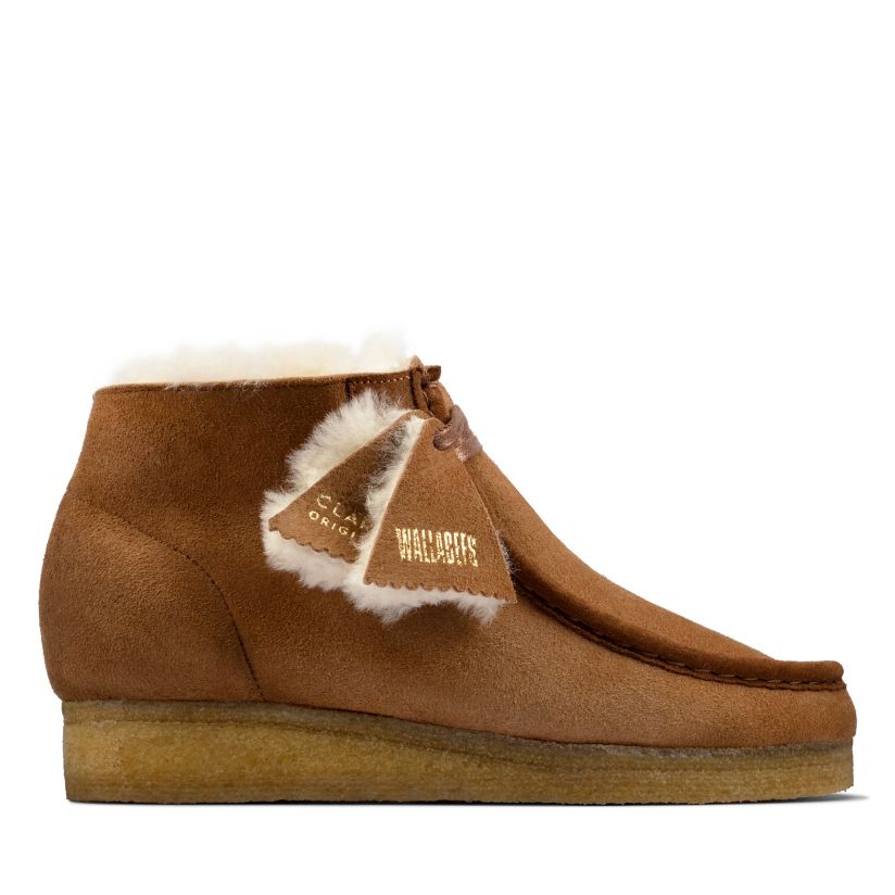 Two Styles Clarks Kids Suede Wallabee Boots 
