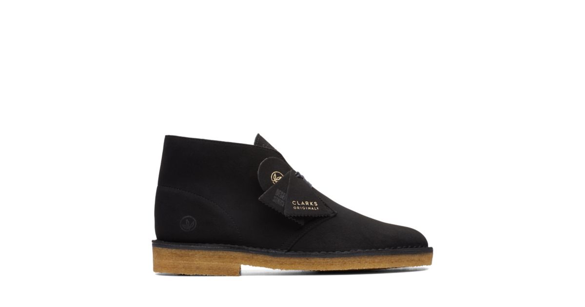 Desert Boot Black Vegan Clarks® Shoes Official Site Clarks