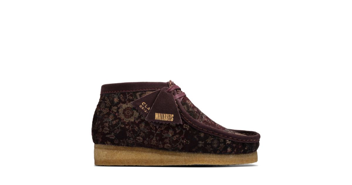 clarks burgundy booties