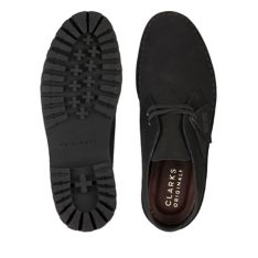 Desert Rock Black Suede- Mens Originals Icon- Clarks® Shoes 