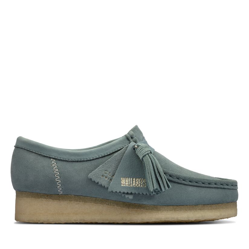 Wallabee. Ocean Blue Suede- Womens originals Shoes official | Clarks