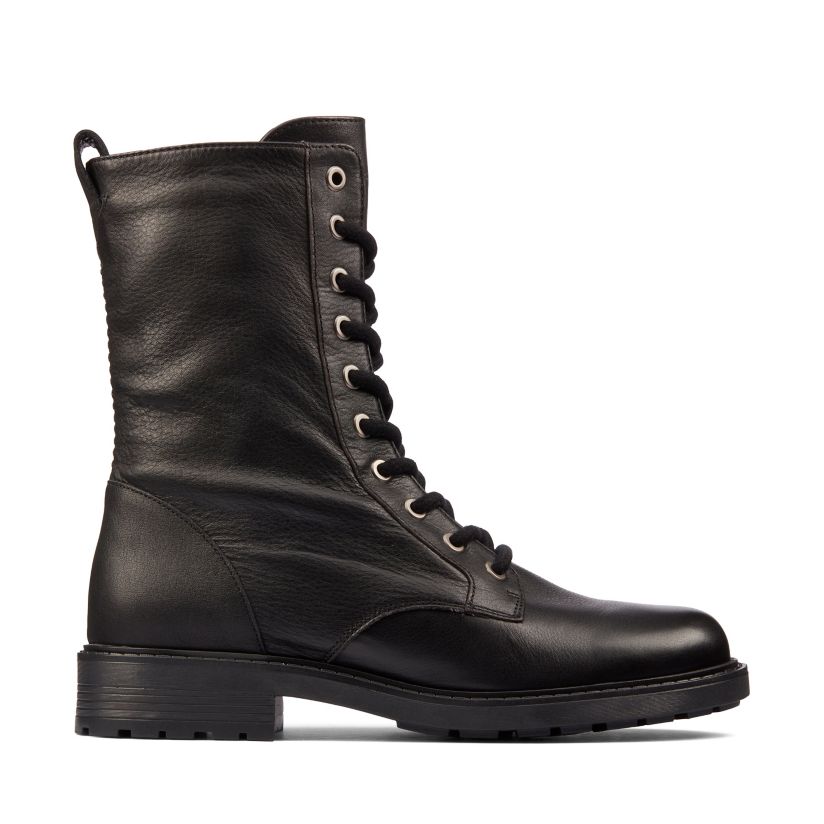 Women's 2 Style Black Boots Clarks