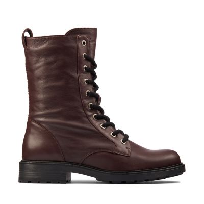 clarks burgundy boots