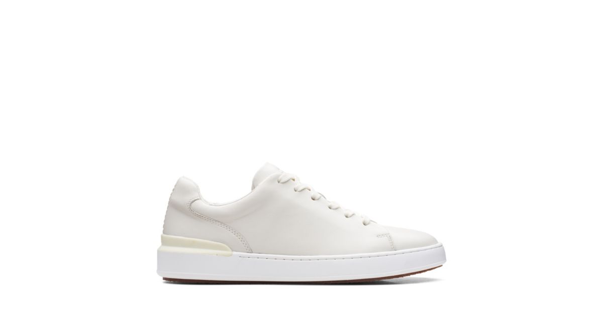 CourtLite Lace White Leather- Mens Sneakers- Clarks® Shoes Official ...