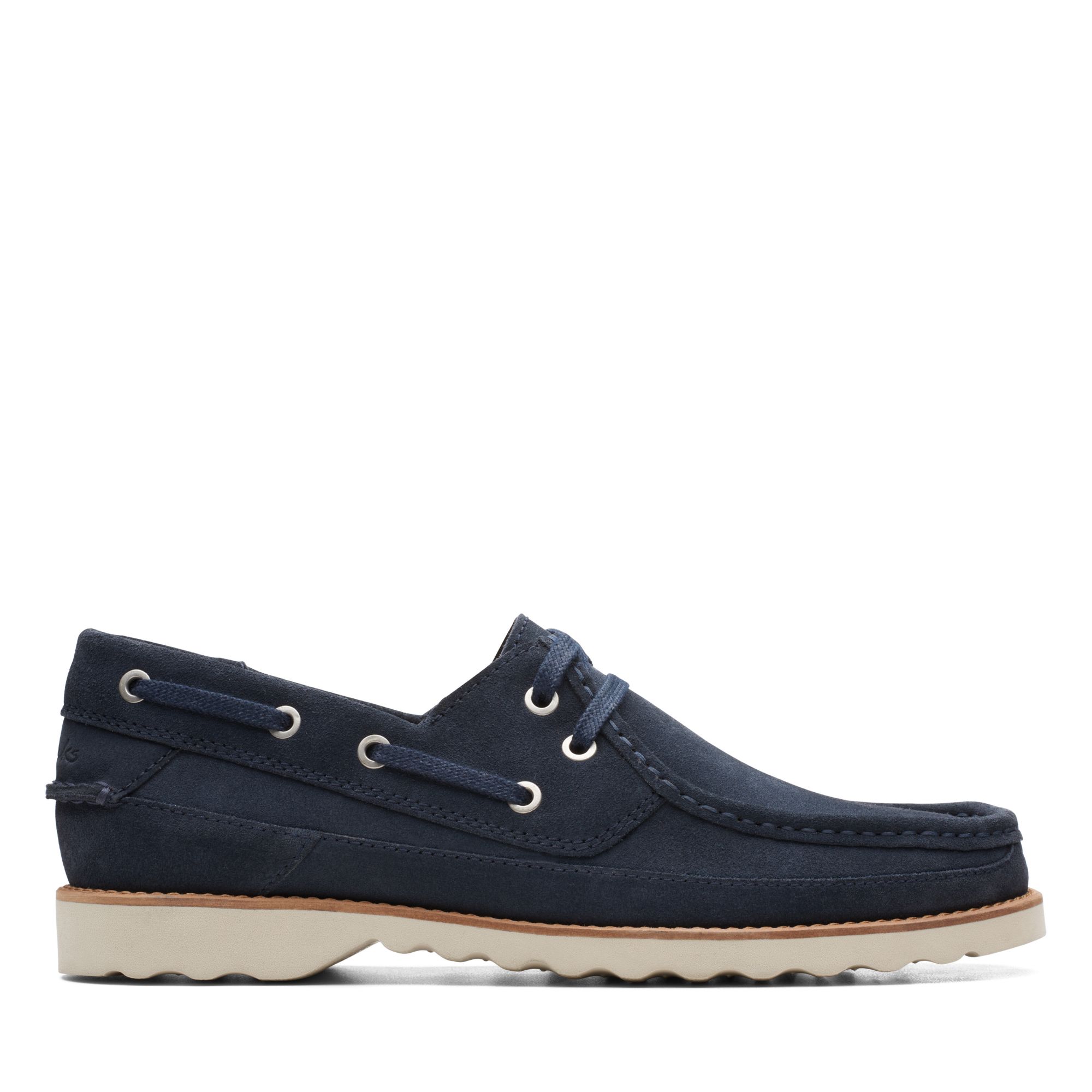 Clarks Men's Durleigh Sail Navy Suede Shoes (3 color options)