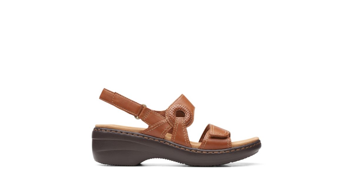 Merliah Opal Tan Leather- Womens Sandals- Clarks® Shoes Official Site ...