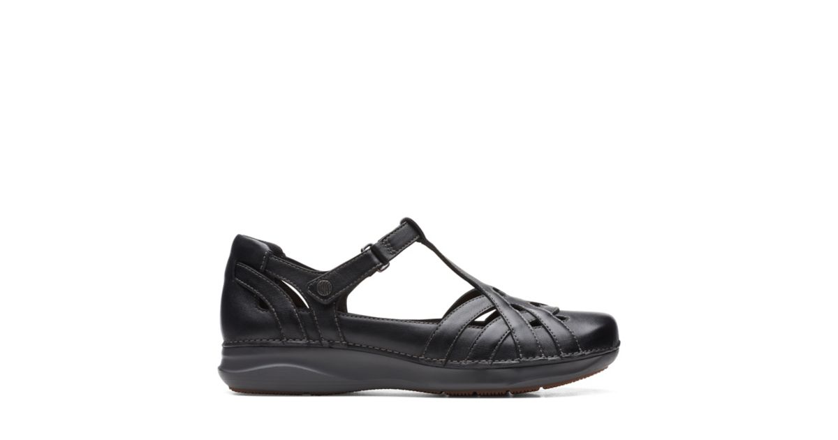 Appley Way Black Leather Womens Casual Clarks® Shoes Official Site