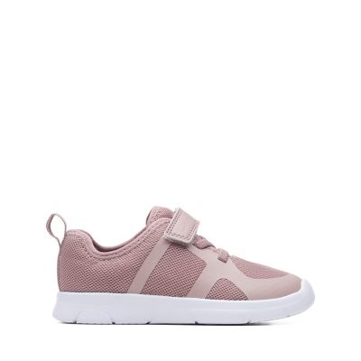 Girls Ath Flux Kid Pink Wide-fit Trainers | Clarks
