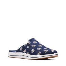 Breeze Shore Navy Floral- Womens Casual- Clarks® Shoes Official 