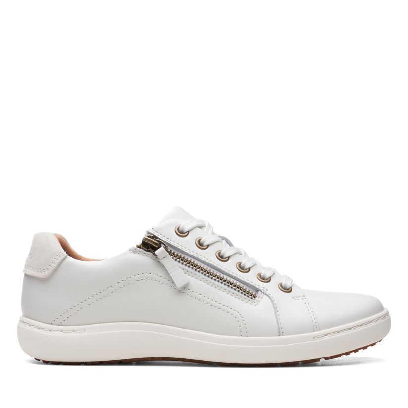 Women's Nalle Lace White Lace-up Sneaker | Clarks