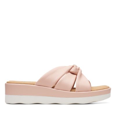 clark pink sandals