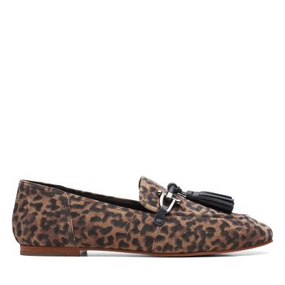 leopard print boots clarks