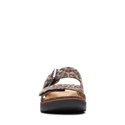 clarks leopard print sandals