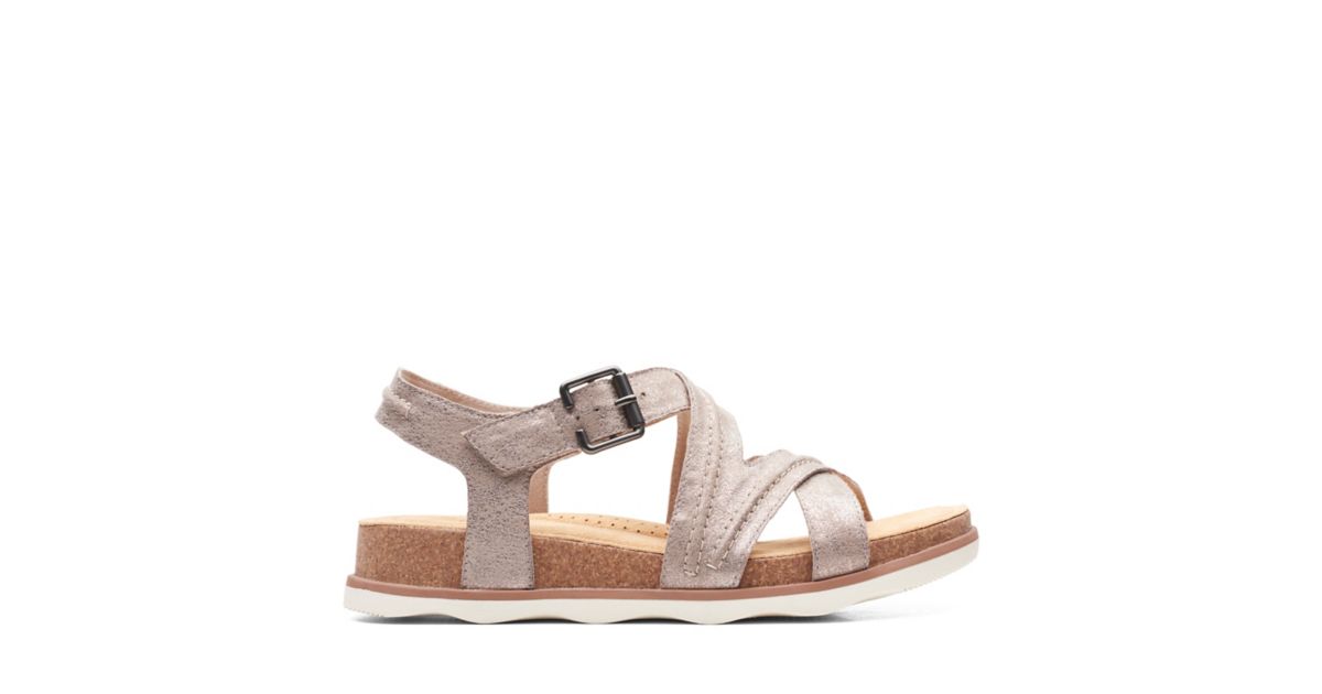Brynn Ave Taupe Metallic- Womens Sandals- Clarks® Shoes Official Site ...