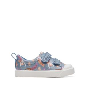 Girls Clarks Casual Shoes with Lights 'Trixi Spice' 