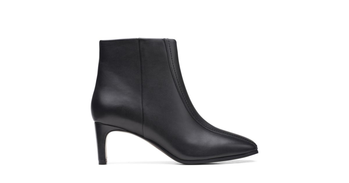 Seren55 Top Black Leather Clarks® Shoes Official Site Clarks