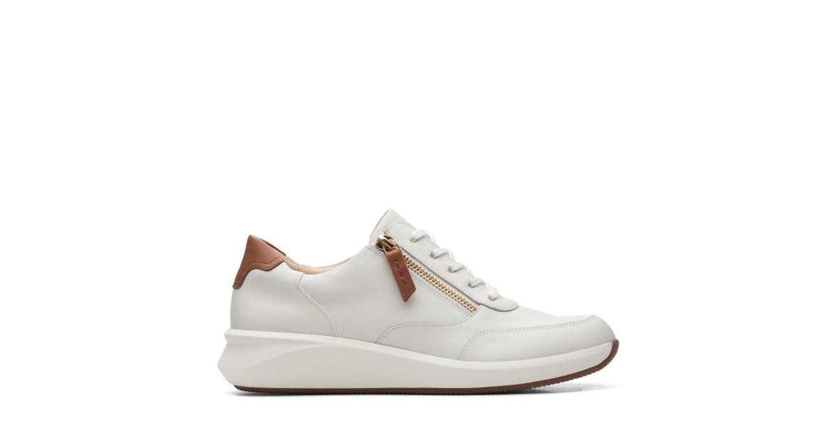 Un Rio Zip White Leather