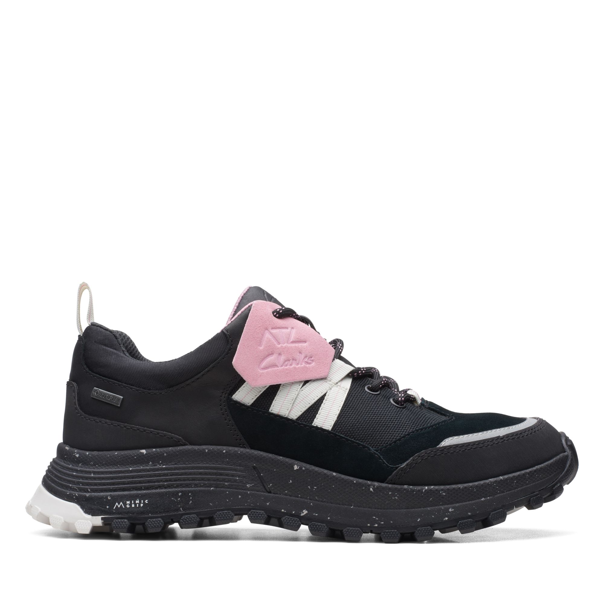 Clarks Atl Trek Path Gore-tex In Black