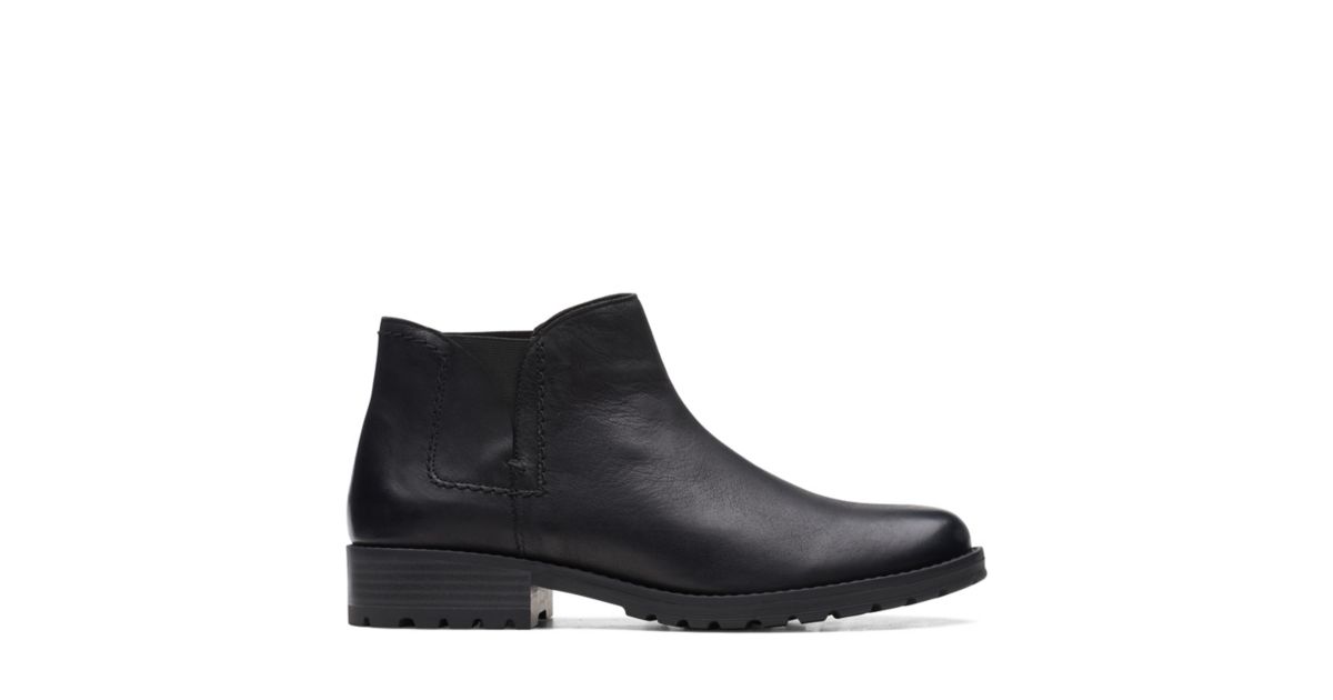 Clarkwell Demi Black Leather Clarks® Shoes Official Site | Clarks