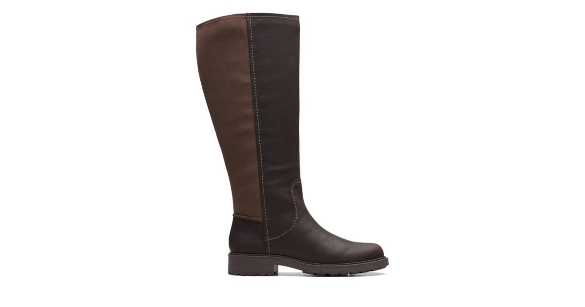 Opal Glow Dark Brown LeatherWomens Boots Clarks® Shoes Official Site