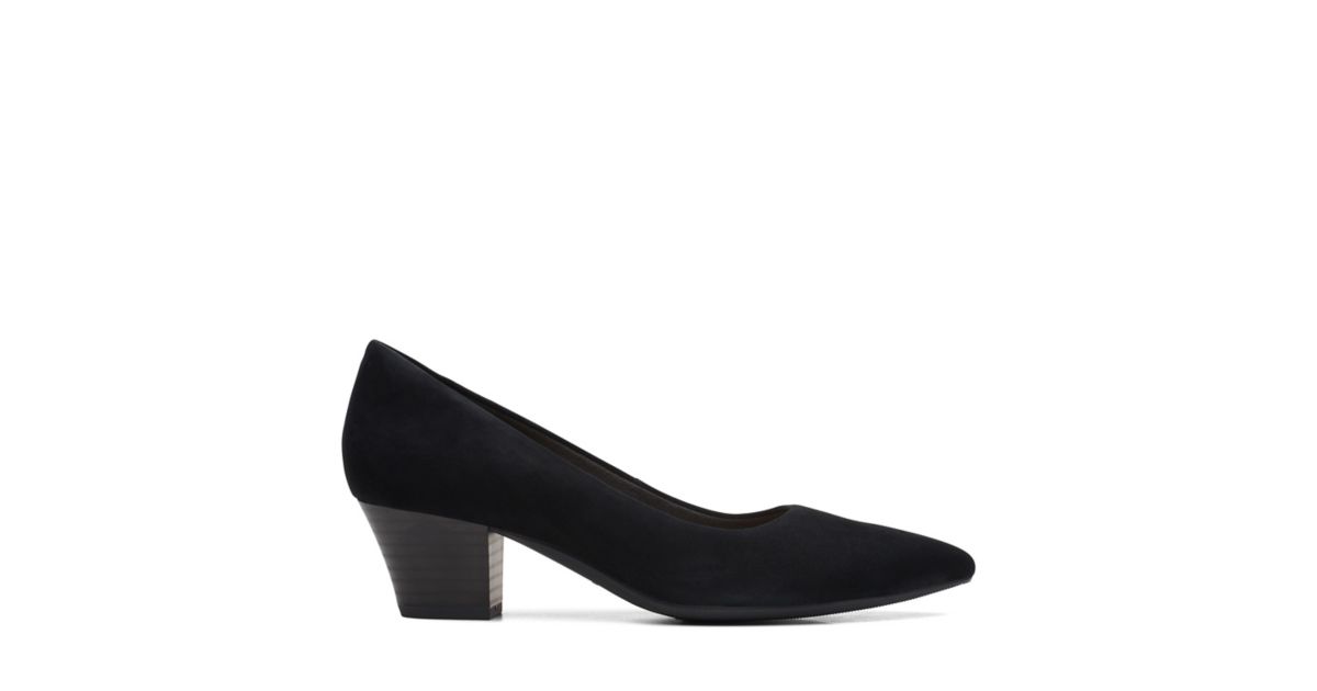 Teresa Step Black Suede Clarks® Shoes Official Site | Clarks