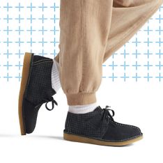 Boys Desert Trek Older Navy Combination Shoes | Clarks