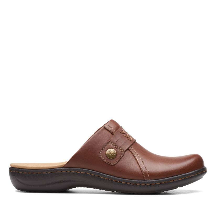 Laurieann Ella Mahogany Leather Clarks® Shoes Official Site |