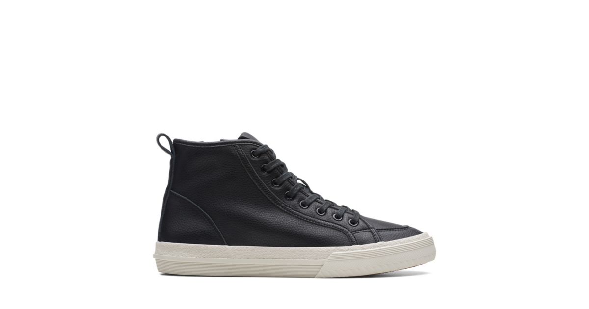 Roxby Hi Black Leather- Clarks® Shoes Official Site | Clarks