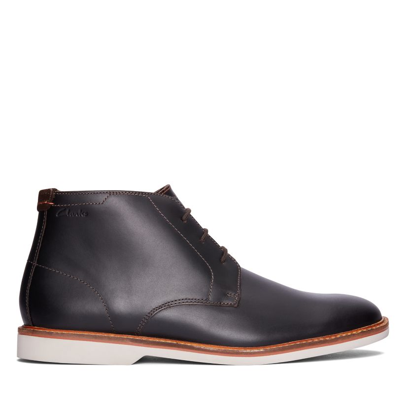 Atticus Leather Mid Dark Brown Shoes Official Site | Clarks