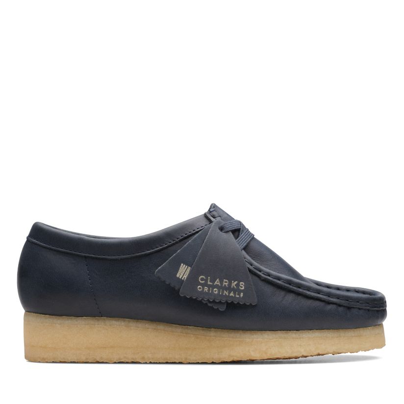Wallabee. Navy Leather Clarks® Shoes Official Site Clarks