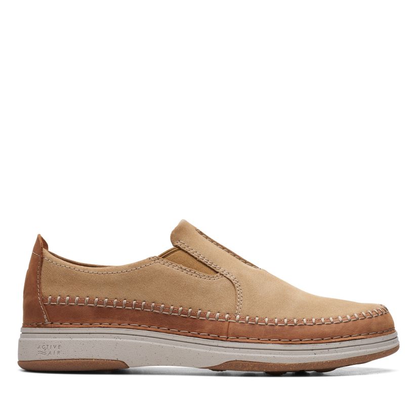 Men's 5 Walk Dark Sand Combi Clarks