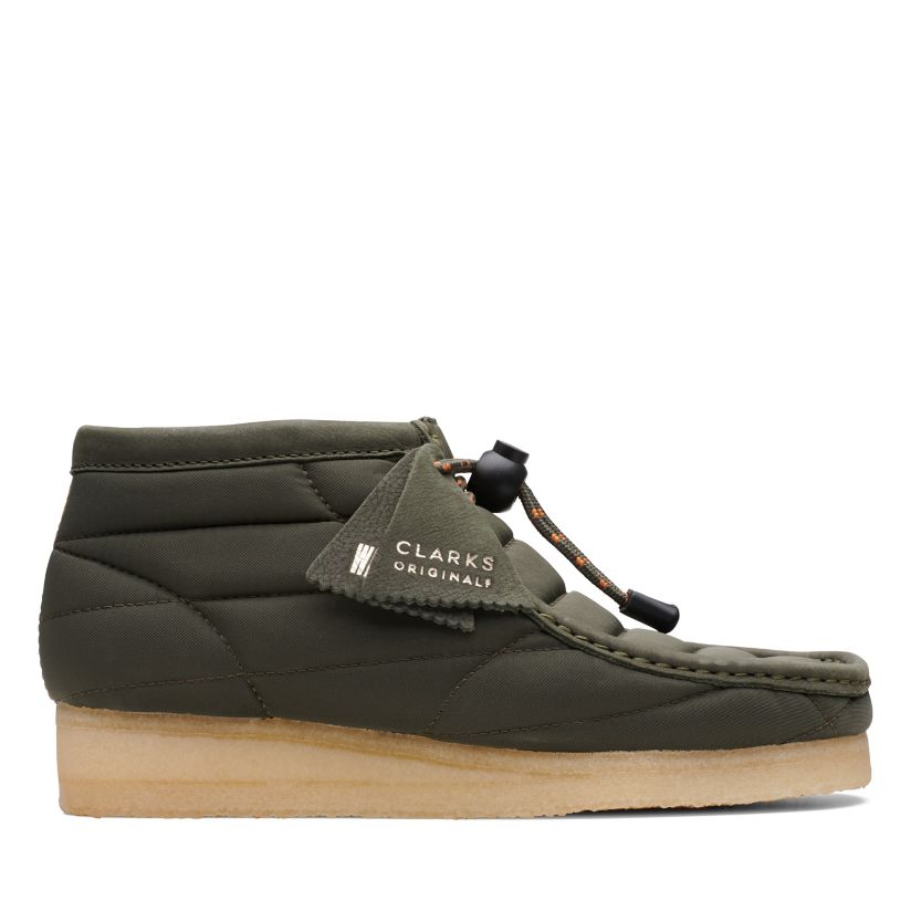 Wallabee Boot. Khaki Quilted Clarks® Shoes Official Site | Clarks