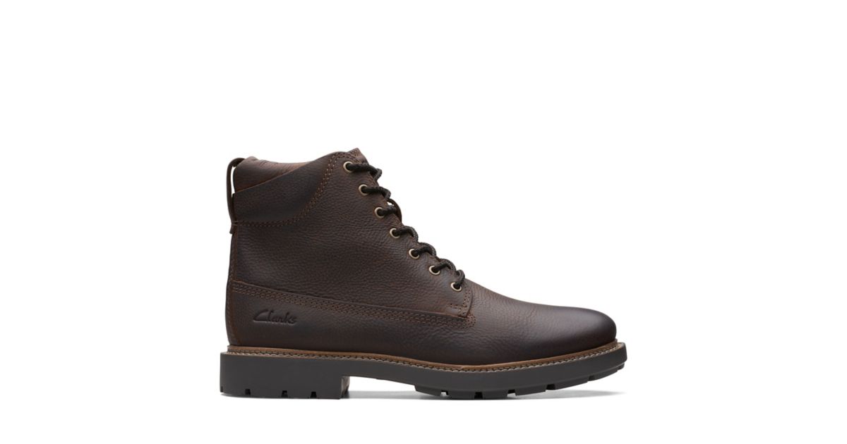 Craftdale 2 Hi Brown Leather Clarks® Shoes Official Site | Clarks