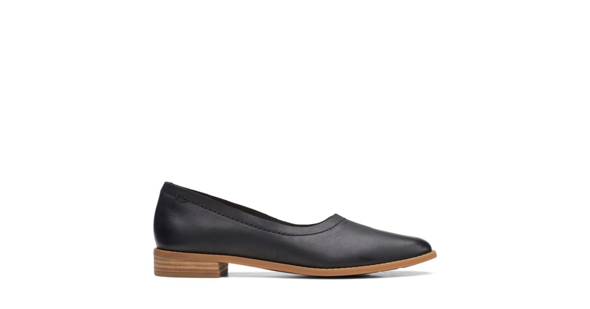 Pure Walk Black Leather Clarks® Shoes Official Site Clarks