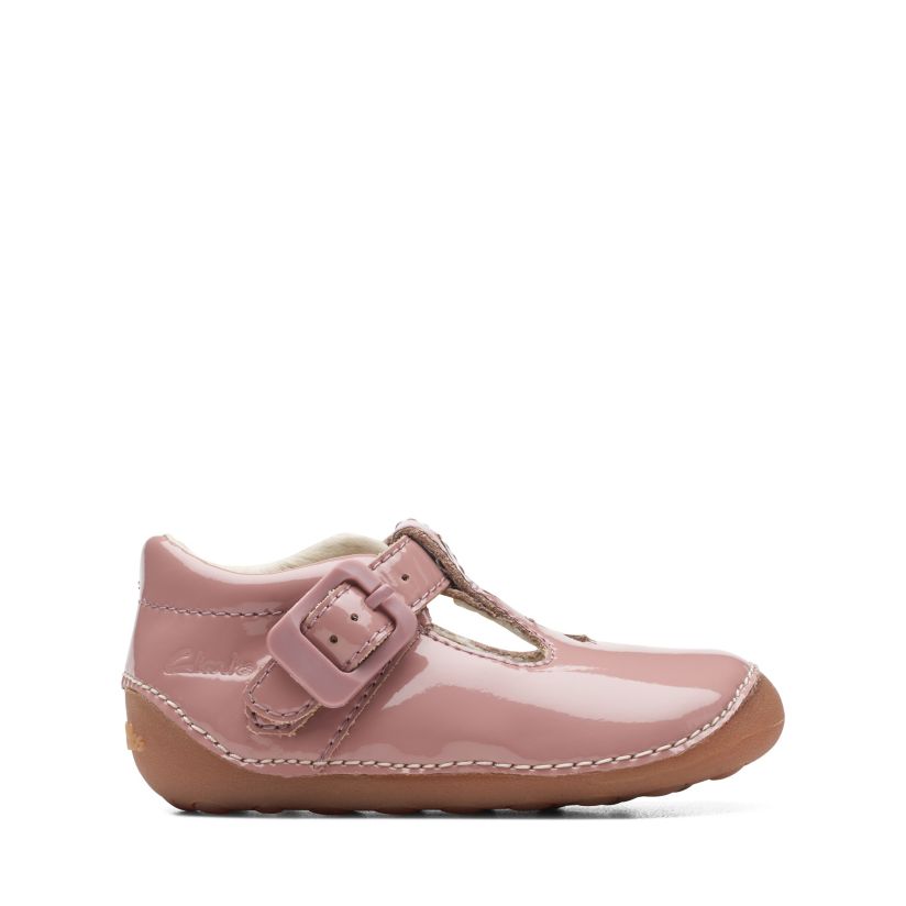 Girls Tiny Beat Toddler Dusty Patent Shoes | Clarks