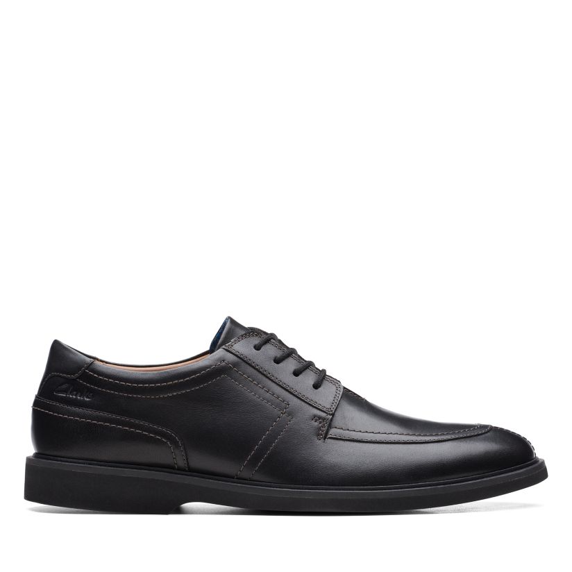 canal Equipar Auroch Malwood Low Black Leather- Clarks® Shoes Official Site | Clarks