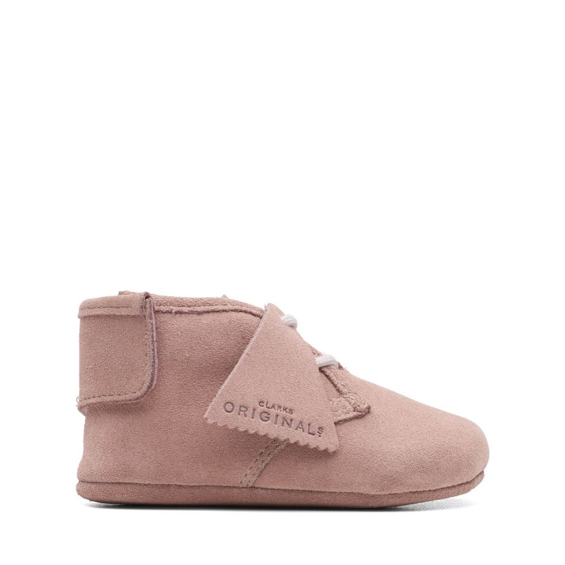 under Kilde Optø, optø, frost tø Baby Lace LRG. Pink Suede Clarks® Shoes Official Siteci | Clarks