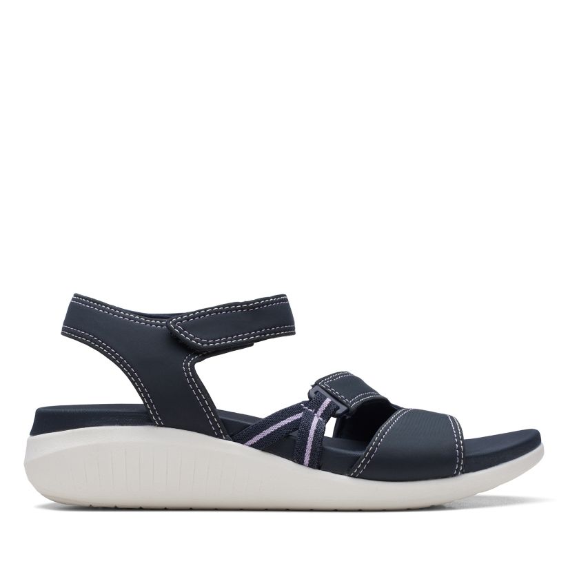 navy clarks sandals