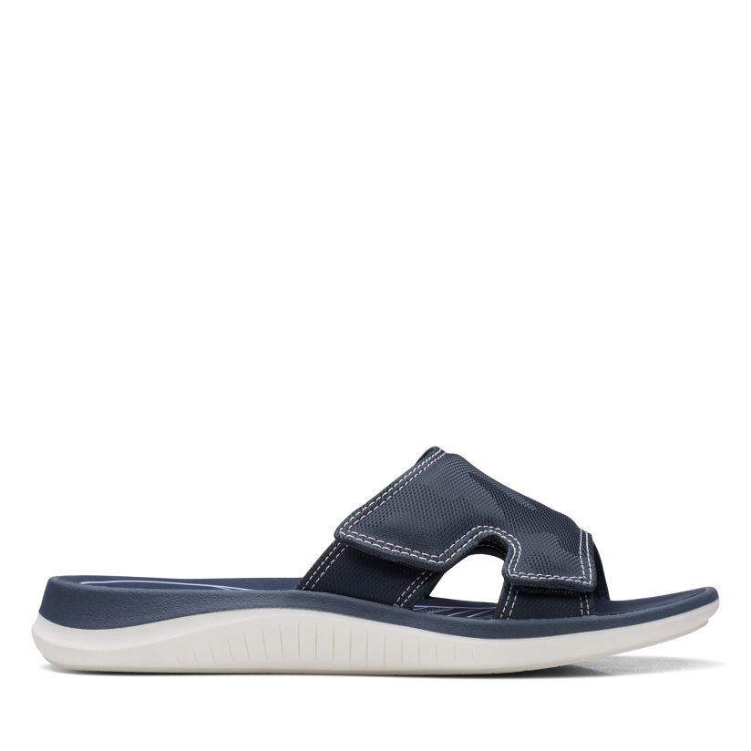 navy clarks sandals
