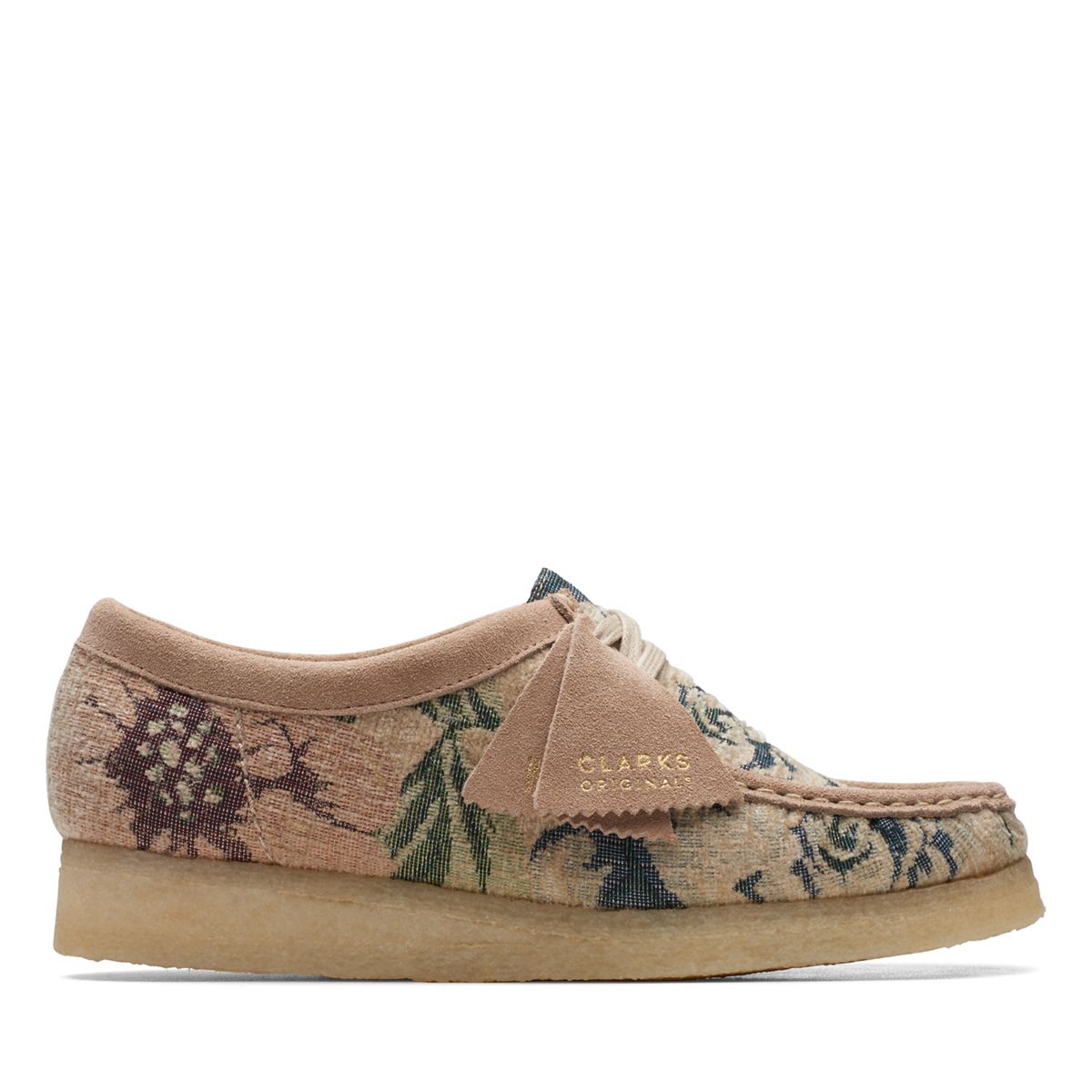 Wallabee Grey Floral - Clarks Canada Official Site | Clarks Shoes