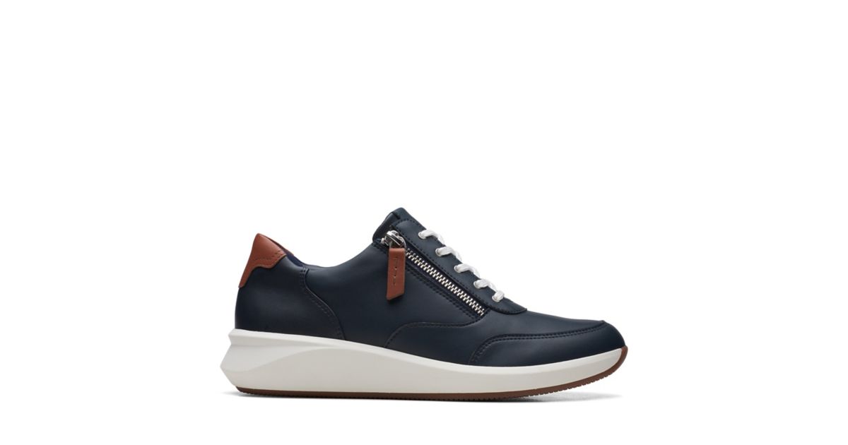 Un Rio Zip Navy Combination Clarks® Shoes Official Site | Clarks