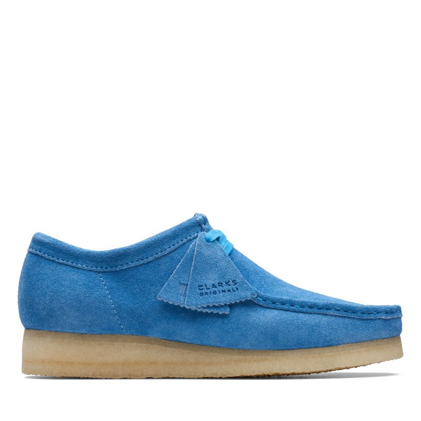 Clarks Padmore Wallabee Blue White Suede 30563 Men Sz 13 Casual Slip On ...