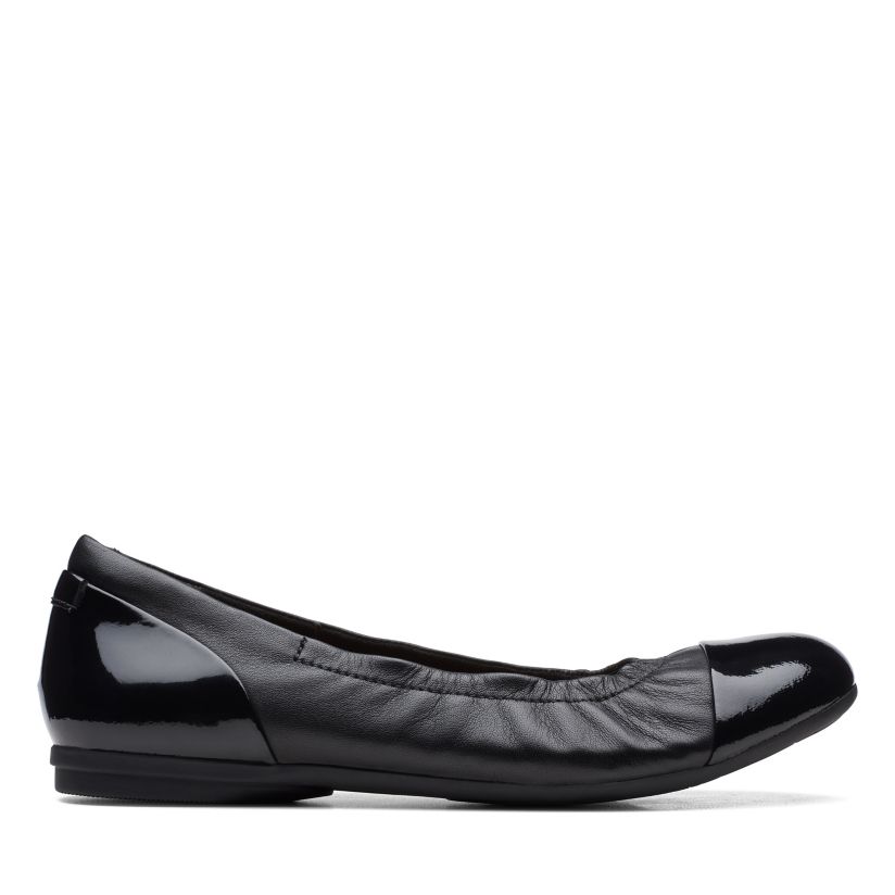 ~ side Render hektar Rena Jazz Black Leather Clarks® Shoes Official Site | Clarks
