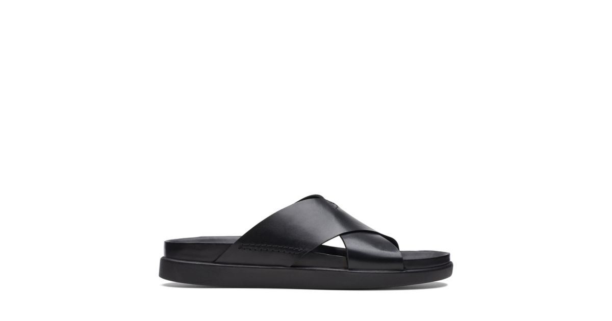 Sunder Wave Black Leather Clarks® Shoes Official Site | Clarks