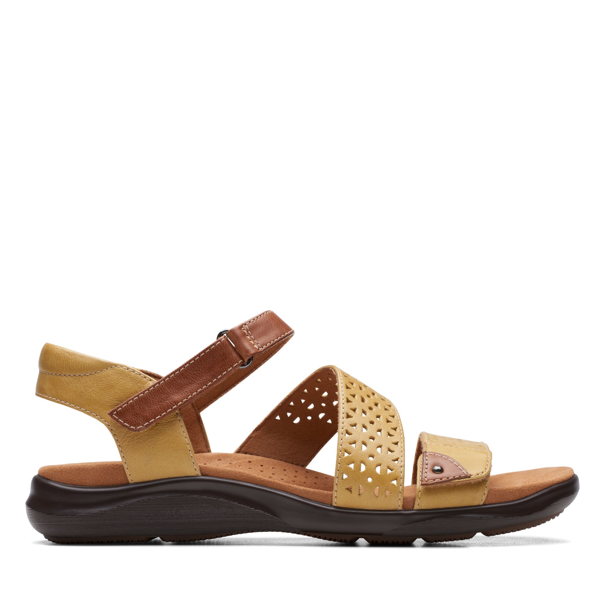 Clarks Kitlly Way Sandal In Yellow