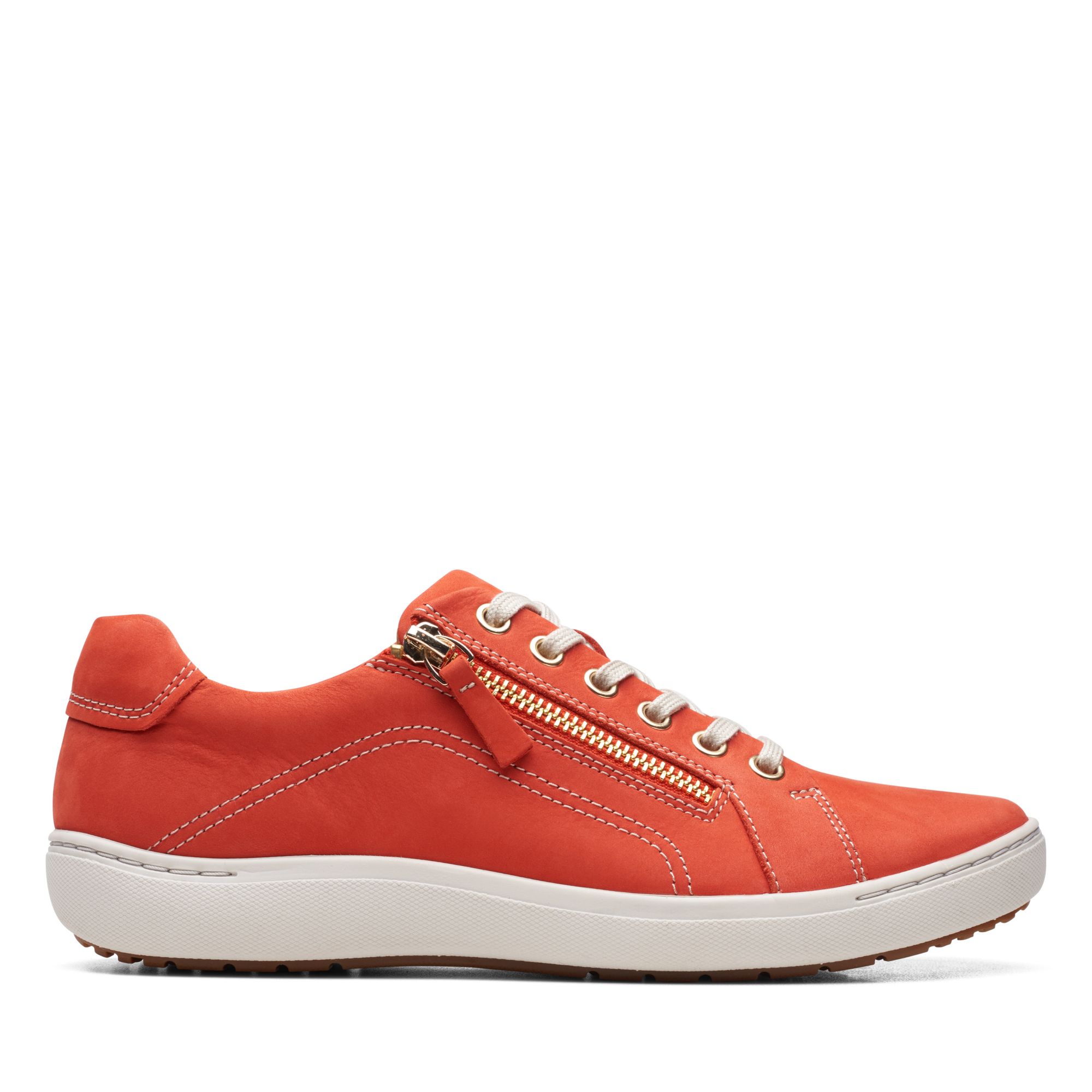 Clarks Nalle Lace-up Sneaker In Red